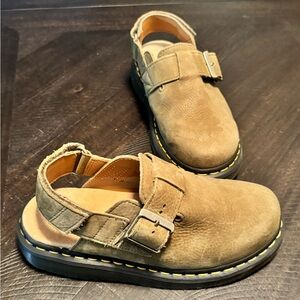 Dr. Martens Olive Green Tumbled
Jorge Buckle Strap mules Shoes